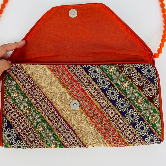 Brocade Crossbody Clutch/Purse by Indian Artisan Families, NWT - Picture 5 of 13